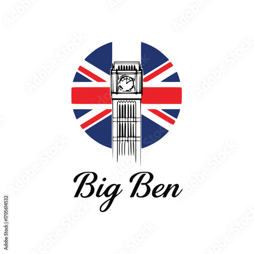London big ben big ben vector silhouette"