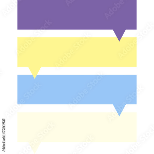Minimal Infographic Template with Four Horizontal Bar Steps and Text Boxes. Infographic Template 