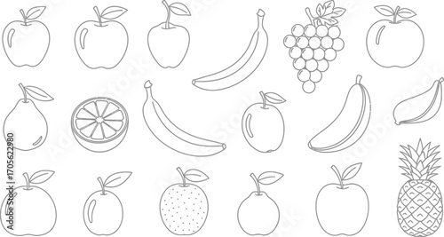Assortment of various fruits, showcasing a diverse selection of healthy and delicious natural foods for a balanced diet