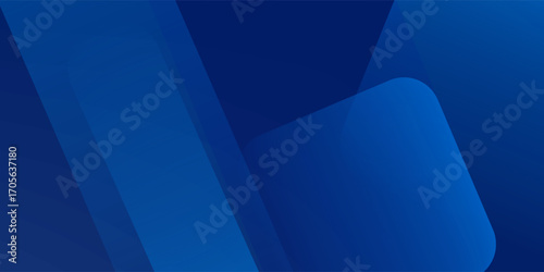 Abstract blue background with glowing geometric lines. Modern blue gradient square shape design. Futuristic technology concept. Suit for brochure, corporate, website, poster, banner, cover modern