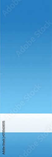 Minimalist Sky: Gradient Blue with White Band Abstract Design