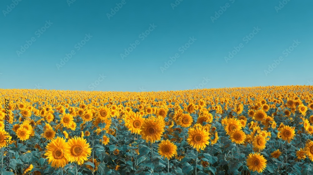 Obraz premium Bright Blooming Sunflowers