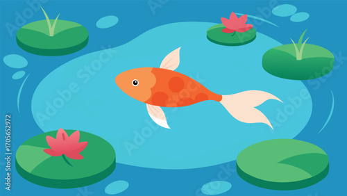 Tranquil underwater grotto illuminated by soft light streams vector illustration