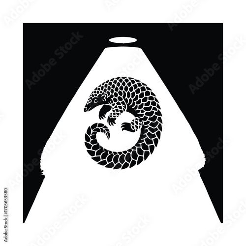 Pangolin Protectorate Endangered Species Awareness and Conservation Effort Spotlight Illustration