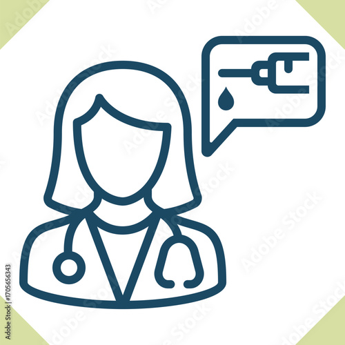 Woman Doctor Icon