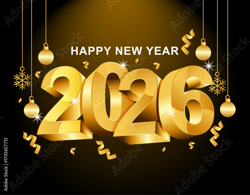 New Year 2026 Celebration Banner Design