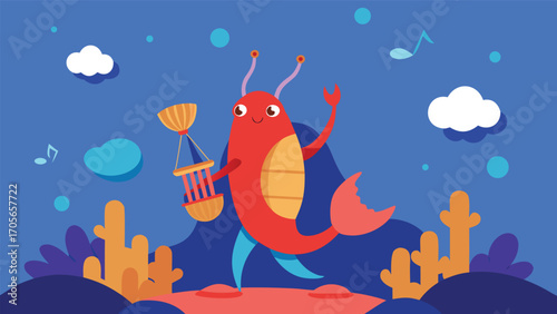 Vibrant underwater garden scene with diverse marine life and coral reef ecosystem vector