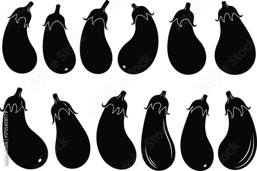 Vector set of anime girl hairstyles, a collection of manga-style portraits for beauty, fashion, and character design projects.