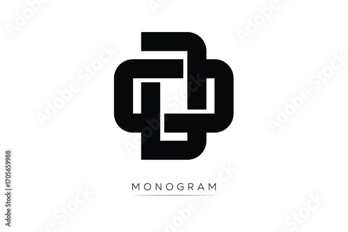 OD Creative Latter Logo. Monogram Logo Design.  Modern Minimal Initials Sing Symbol .