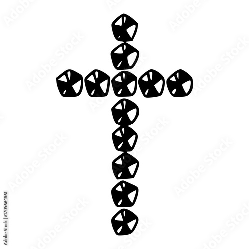 creative Christian symbolism with unique shapes