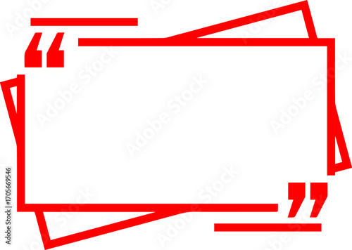 Red Quotation Box eps file