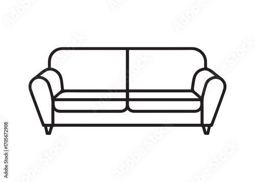 Sofa Line art Vector