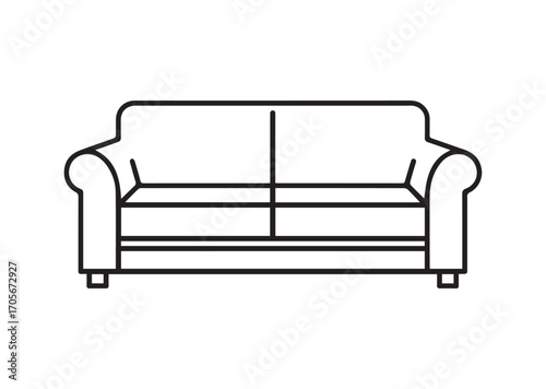 Sofa Line art Vector