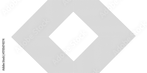 3D white geometric abstract background overlap layer on bright space with rounded rhomb effect decoration