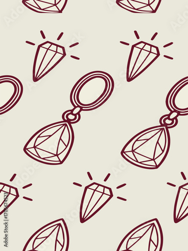 seamless pattern with hearts