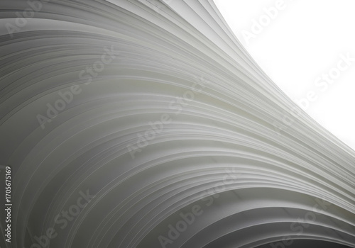 Abstract flowing white lines against a dark background