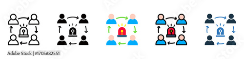 Coordination icon multiple style 