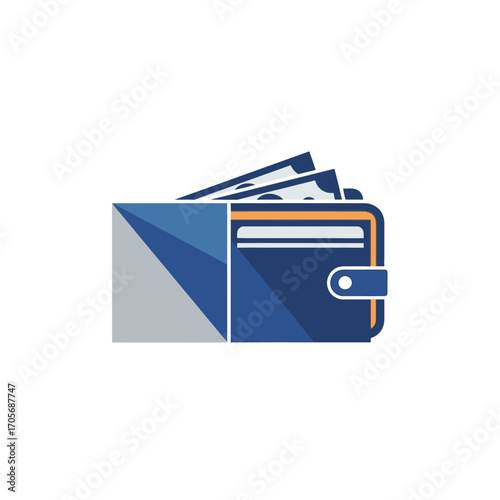Wallet with Money and Cards, Financial Security and Wealth Management.