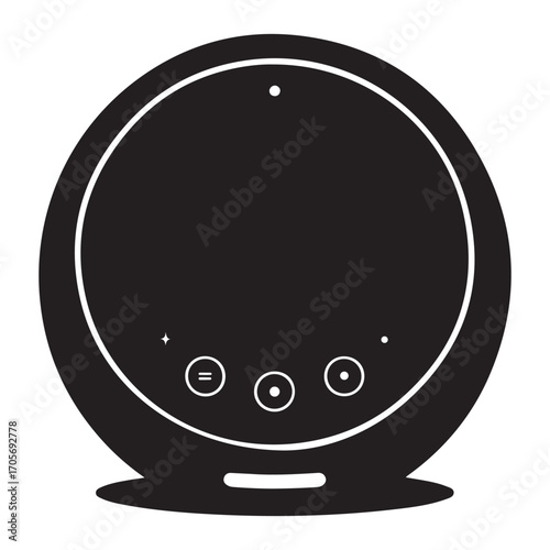 Modern smart home thermostat icon design
