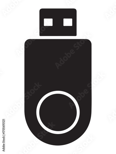 Modern usb flash drive icon design