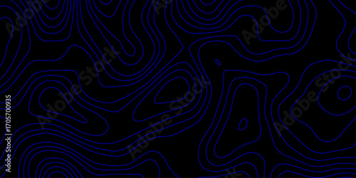 Digital Futuristic Topographic Map with Red Contour Grid Lines over Black Cyber Terrain and Holographic Surface Vector Wallpaper