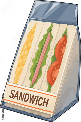 ミックスサンドイッチのイラスト