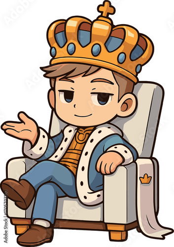 性格の悪そうな王子様のイラスト