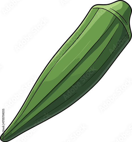 オクラのイラスト