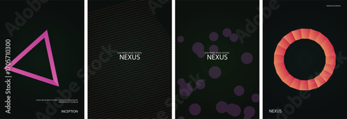 Modern Gradient Vector Poster Template Background