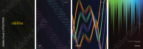 Modern Gradient Vector Poster Template Background