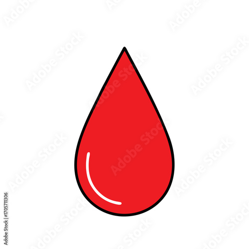 red drop of blood