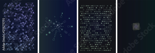 Abstract Geometric Vector Poster Background Design