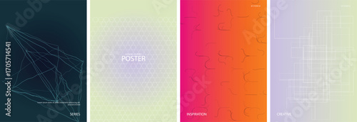 Abstract Geometric Vector Poster Background Design