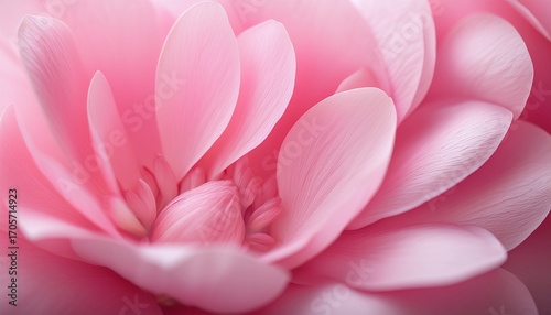Close Up Of Delicate Pink Flower Petals Creating A Soft And Romantic Atmosphere With Intricate Textures And Shades