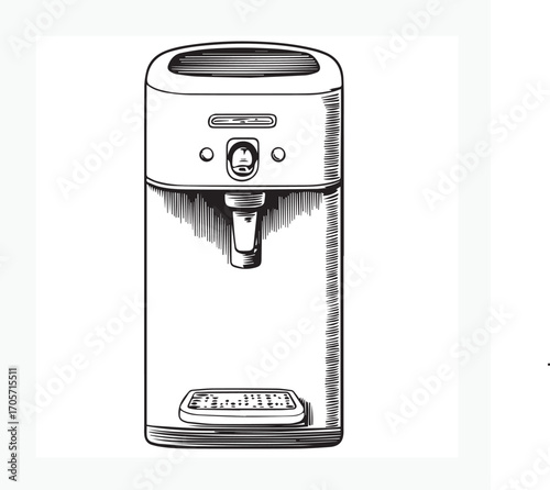  water dispenser isolated on white