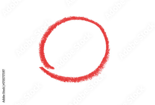 Red circle marker on a black background great for highlighting text