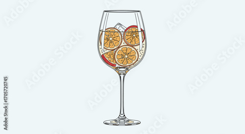A refreshing glass of water with passion fruit slices.