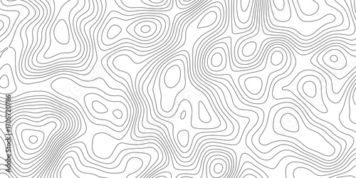 Abstract Modern design with White background with topographic wavy pattern design. Geographic abstract grid. Geographic curved, vector illustration.	