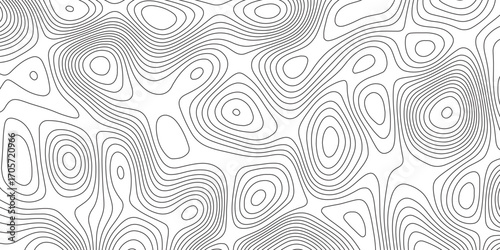 Abstract Modern design with White background with topographic wavy pattern design. Geographic abstract grid. Geographic curved, vector illustration.	