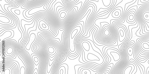 Abstract Modern design with White background with topographic wavy pattern design. Geographic abstract grid. Geographic curved, vector illustration.	