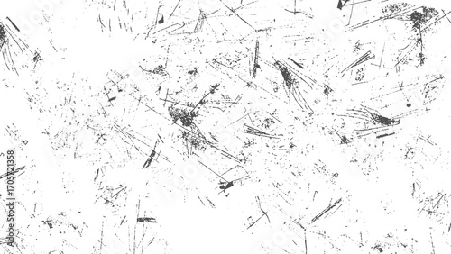 vector texture threshold metal with scratches and cracks, Rough black and white texture vector. Distressed overlay texture. Grunge background.