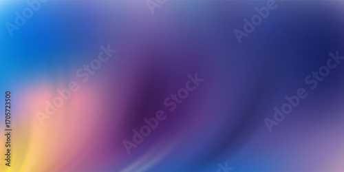 Abstract blurred gradient mesh background. Colorful smooth banner template.Holographic Texture.