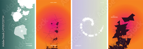 Abstract Geometric Vector Poster Background Design