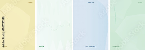 Abstract Geometric Vector Poster Background Design