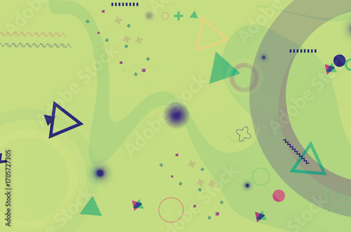Abstract geometric background with colorful elements. Vector illustration. Eps 10.	
