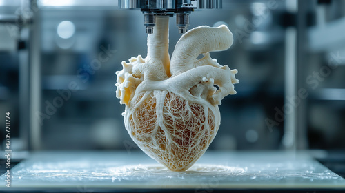 Heart sculpted in 3D printer showcases advanced bioprinting technology