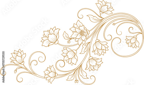Elegant Floral Swirl Design