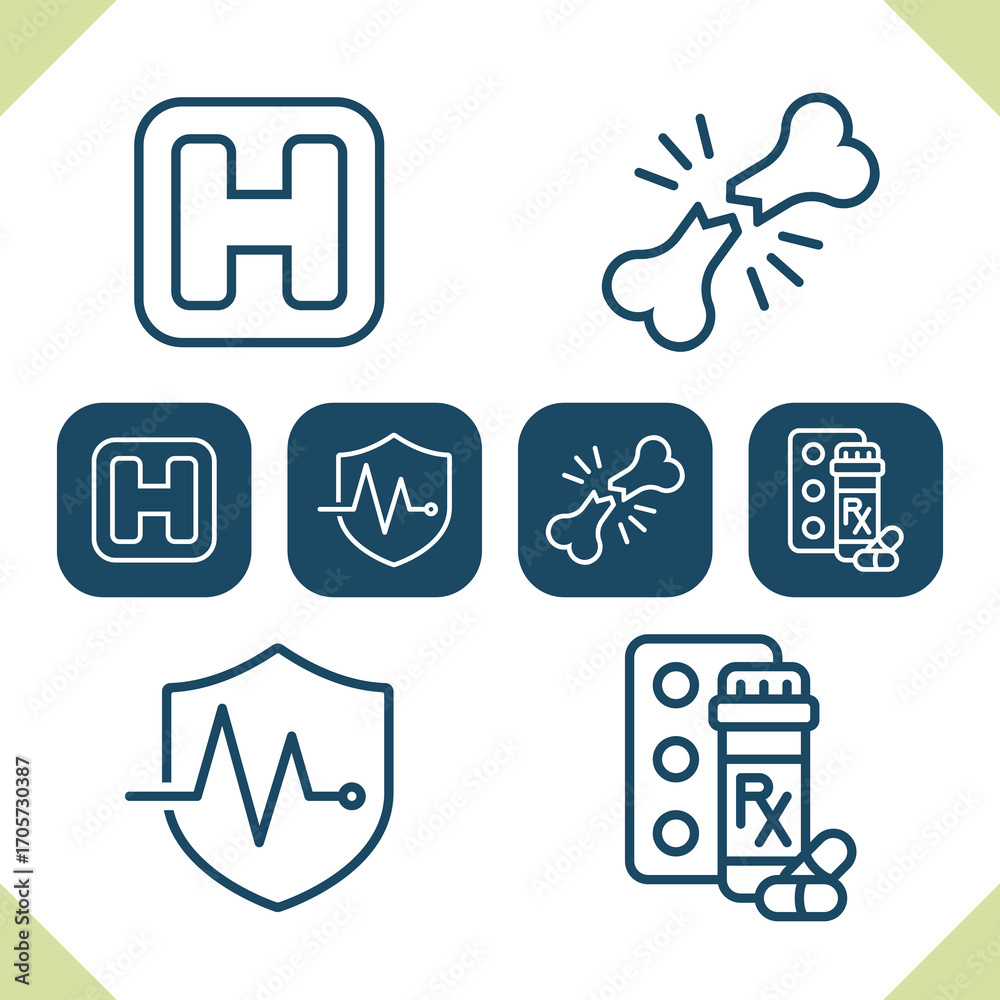 Fototapeta premium Health Care Icons