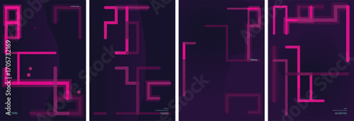 Abstract Geometric Vector Poster Background Design