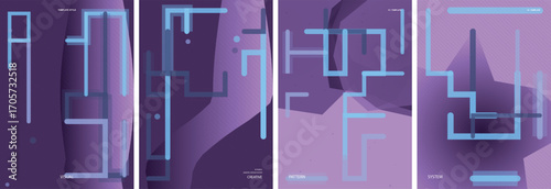 Abstract Geometric Vector Poster Background Design